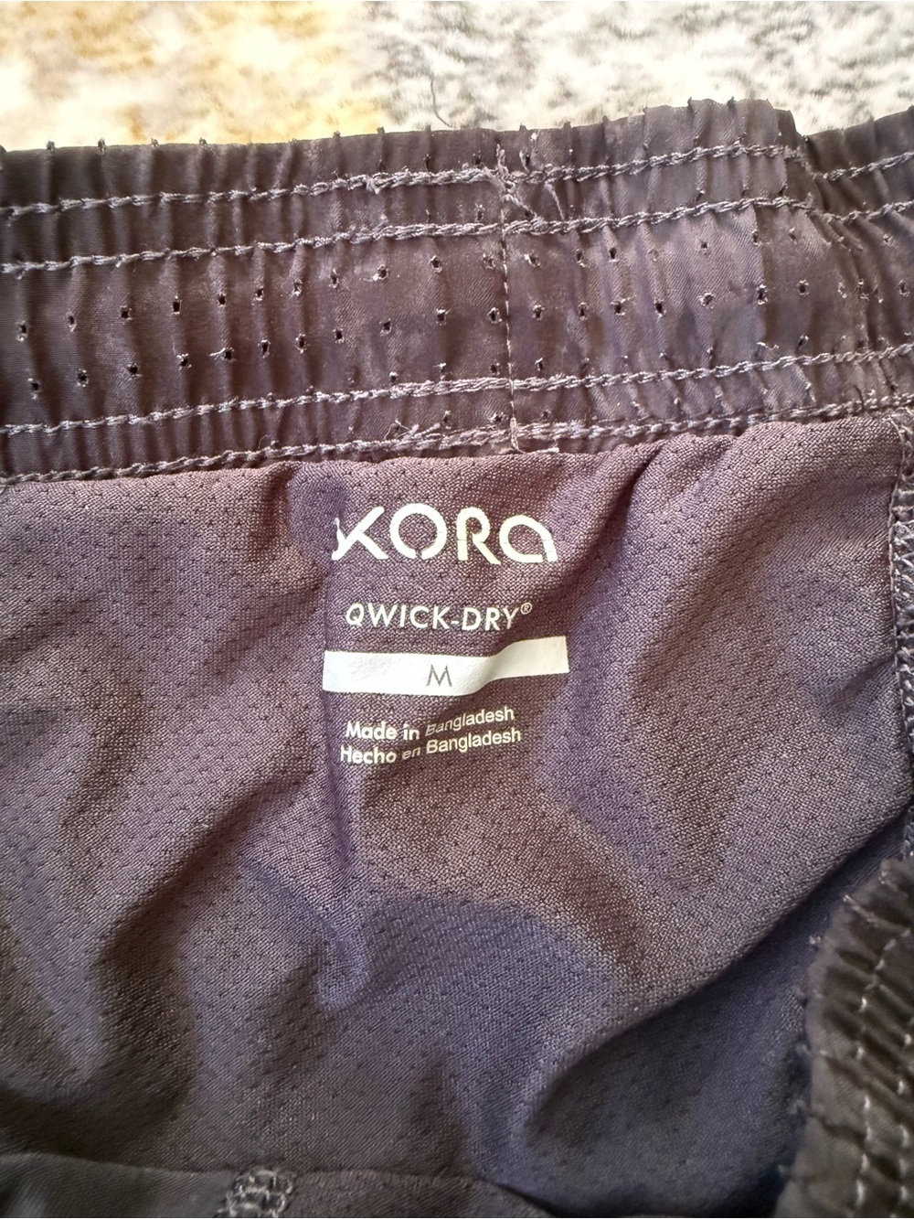Men’s Athletic Shorts M Black Camo Lined Gym Running Workout Quick Dry - Picture 4 of 4